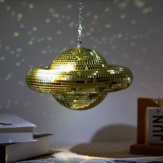 Planet Shaped Planet Disco Ball Gold Disco Ball Decorations Reflective UFO  Ornaments for Party Home Bar KTV - AliExpress